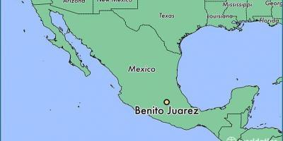 Benito juarez ng Mexico map