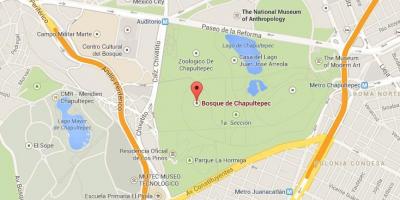 Chapultepec park mapa