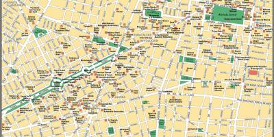Mapa ng Mexico City punto ng interes