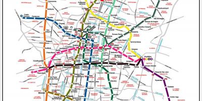 Mapa ng Mexico City transit