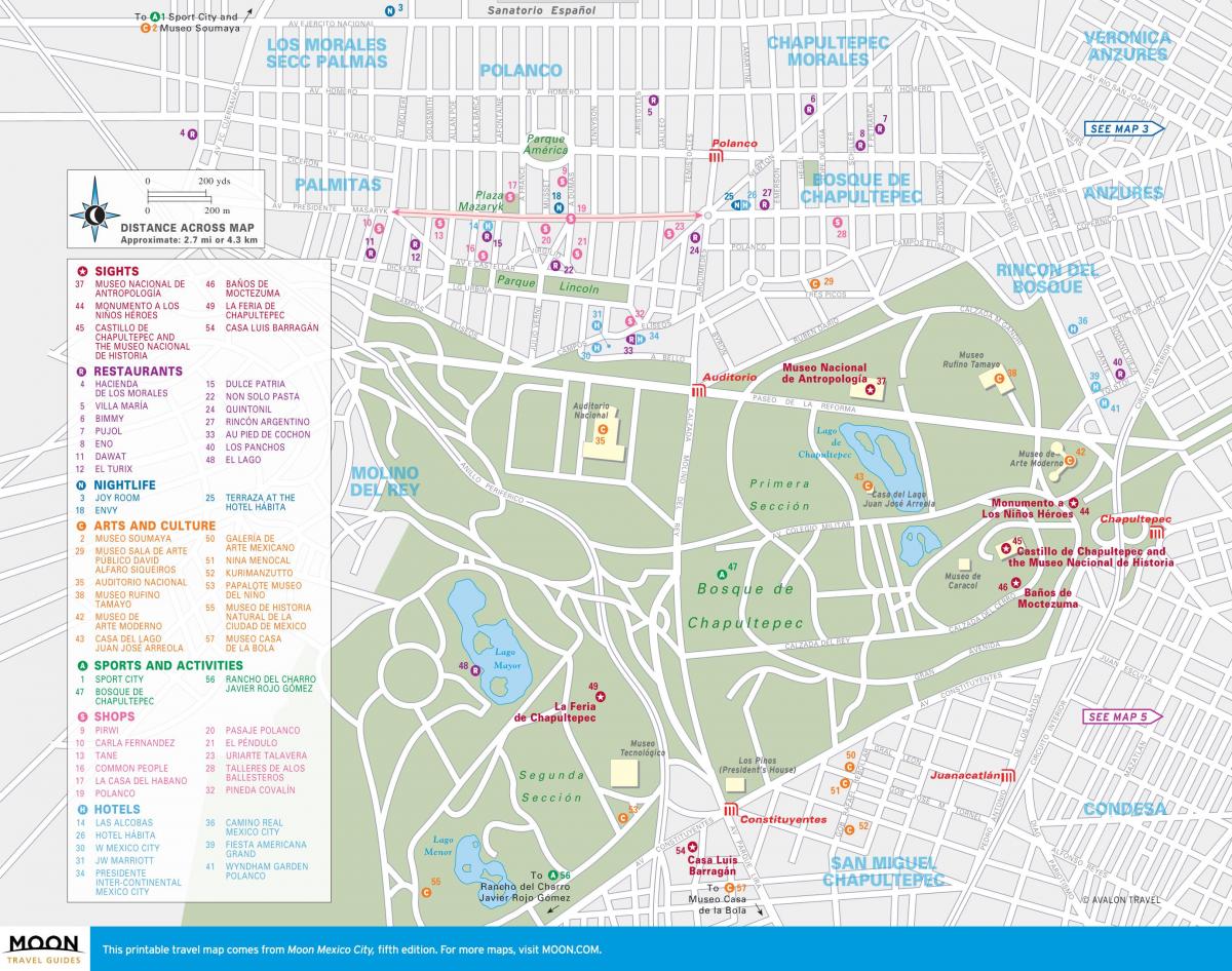 mapa ng polanco Mexico City