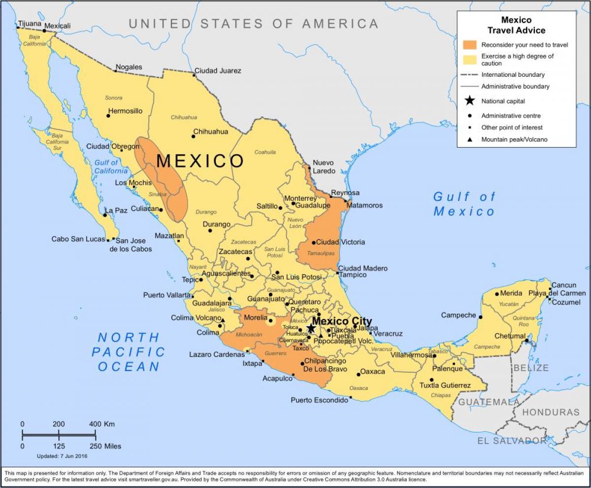 mapa ng Mexico City at sa nakapalibot na lugar