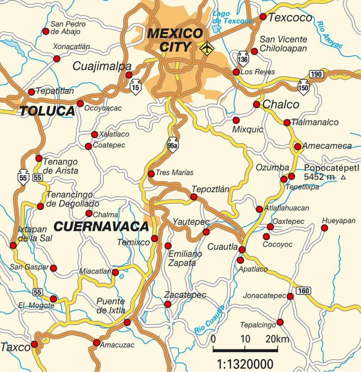 Mexico City df mapa