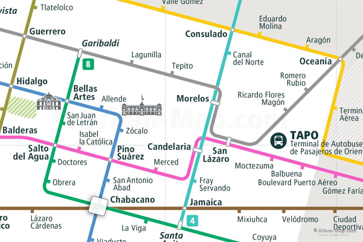 mapa ng tepito Mexico City 