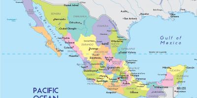 Mapa ng Mexico City estado